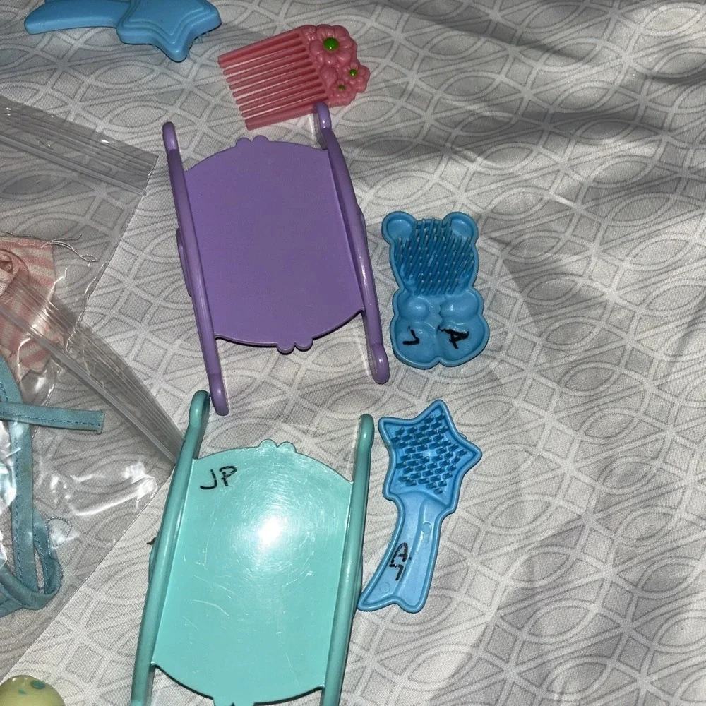80s My Little Pony accessories lot , Brushes , Combs , Shoes , Clothes ,etc,